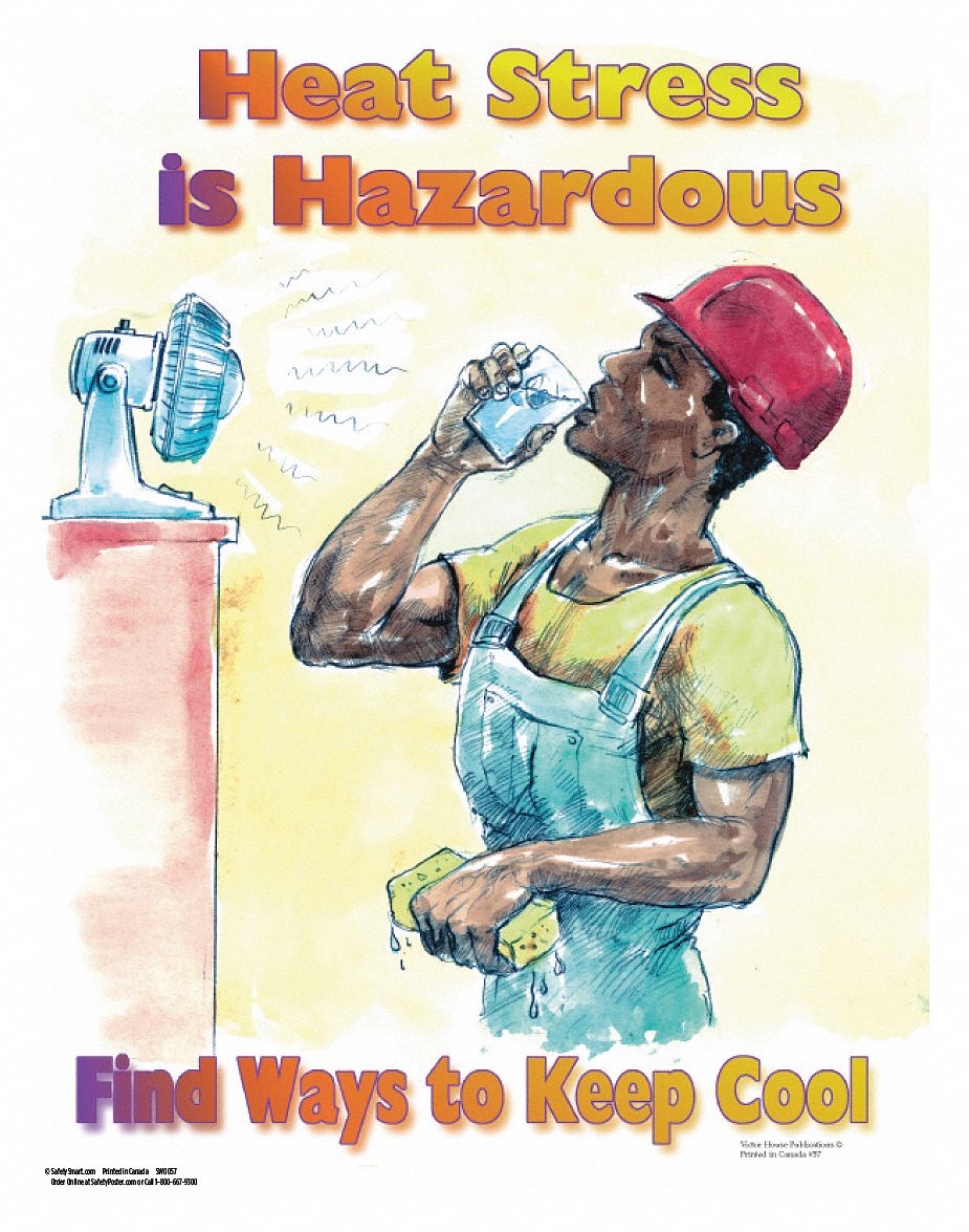 Heat Stress Safety Poster - Heat Stress Isn't Cool – Inspire Safety