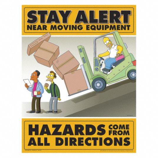 SAFETYPOSTER.COM Simpsons Safety Poster - 35LK78|S1118LWS - Grainger