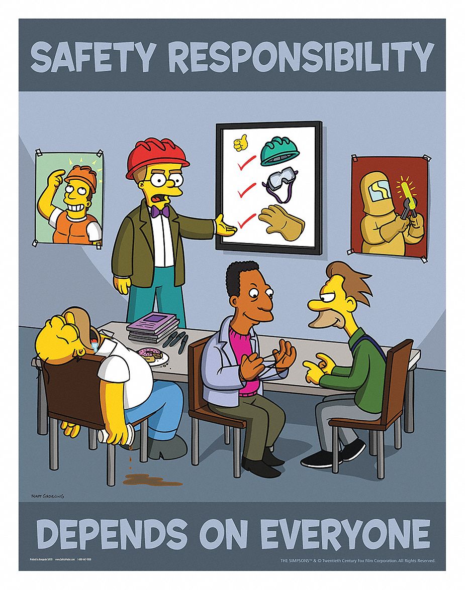 SAFETYPOSTER Simpsons Safety Poster English X EA 16704 | The Best Porn ...