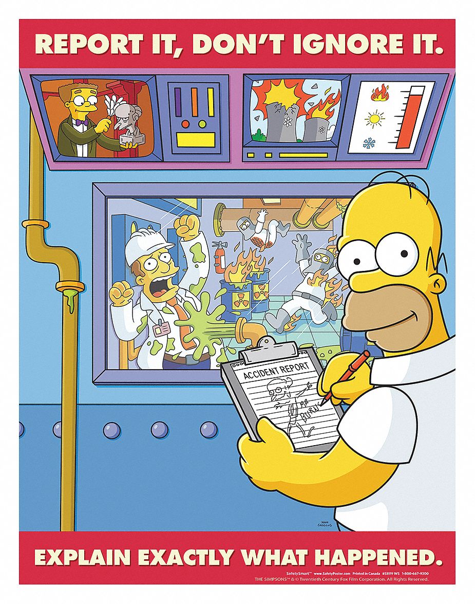 Safetyposter Simpsons Safety Poster English In X In Ea | The Best Porn ...