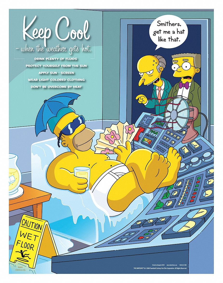 SAFETYPOSTER.COM Simpsons Safety Poster, English, 17