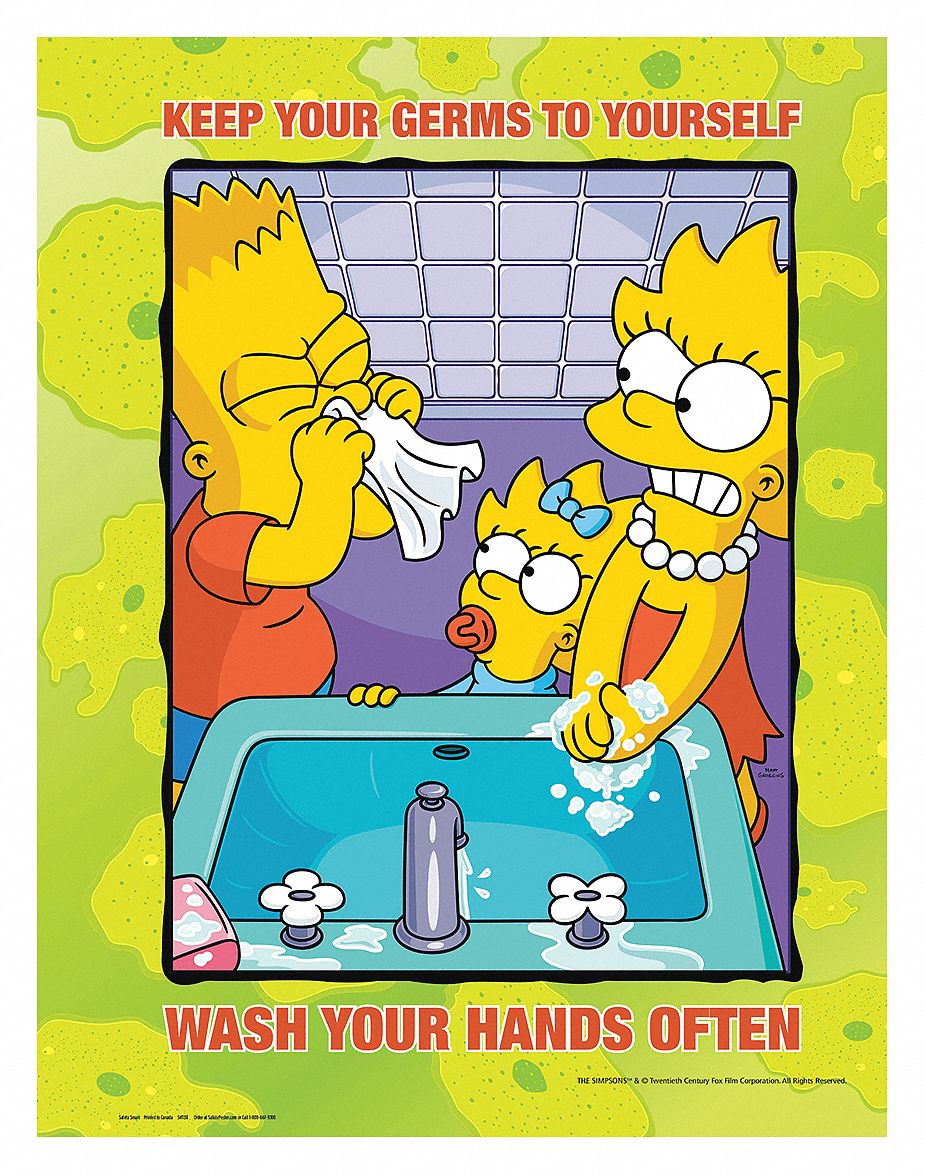 SAFETYPOSTER.COM Simpsons Safety Poster, English, 17