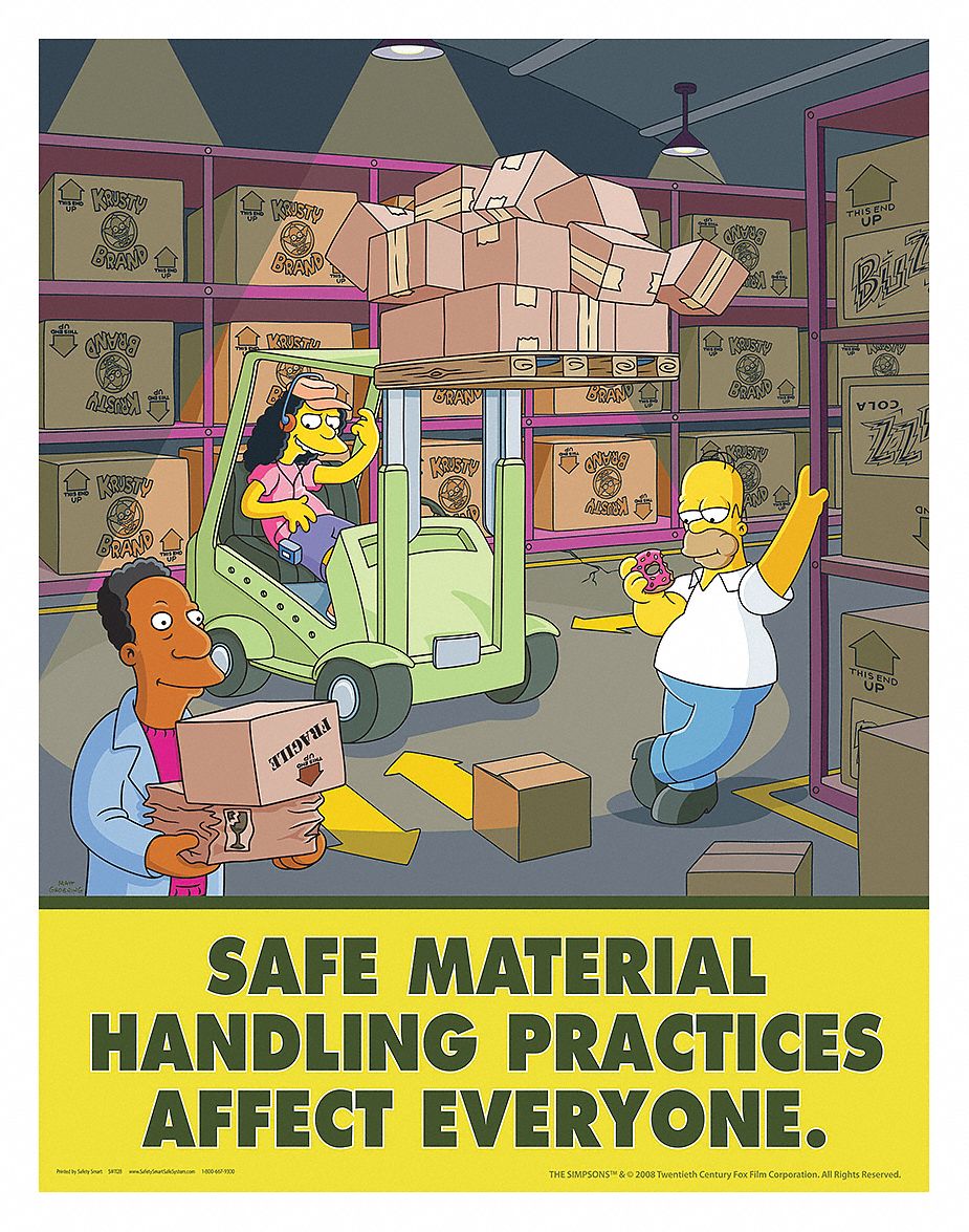 Safetypostercom Simpsons Safety Poster Safety Banner Legend Primeros ...