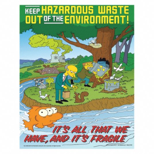 SAFETYPOSTER.COM Simpsons Safety Poster - 35LK88|S1101LWS - Grainger