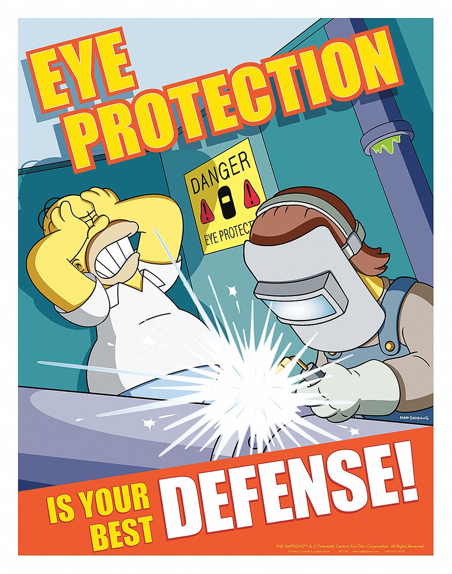 simpsons safety posters