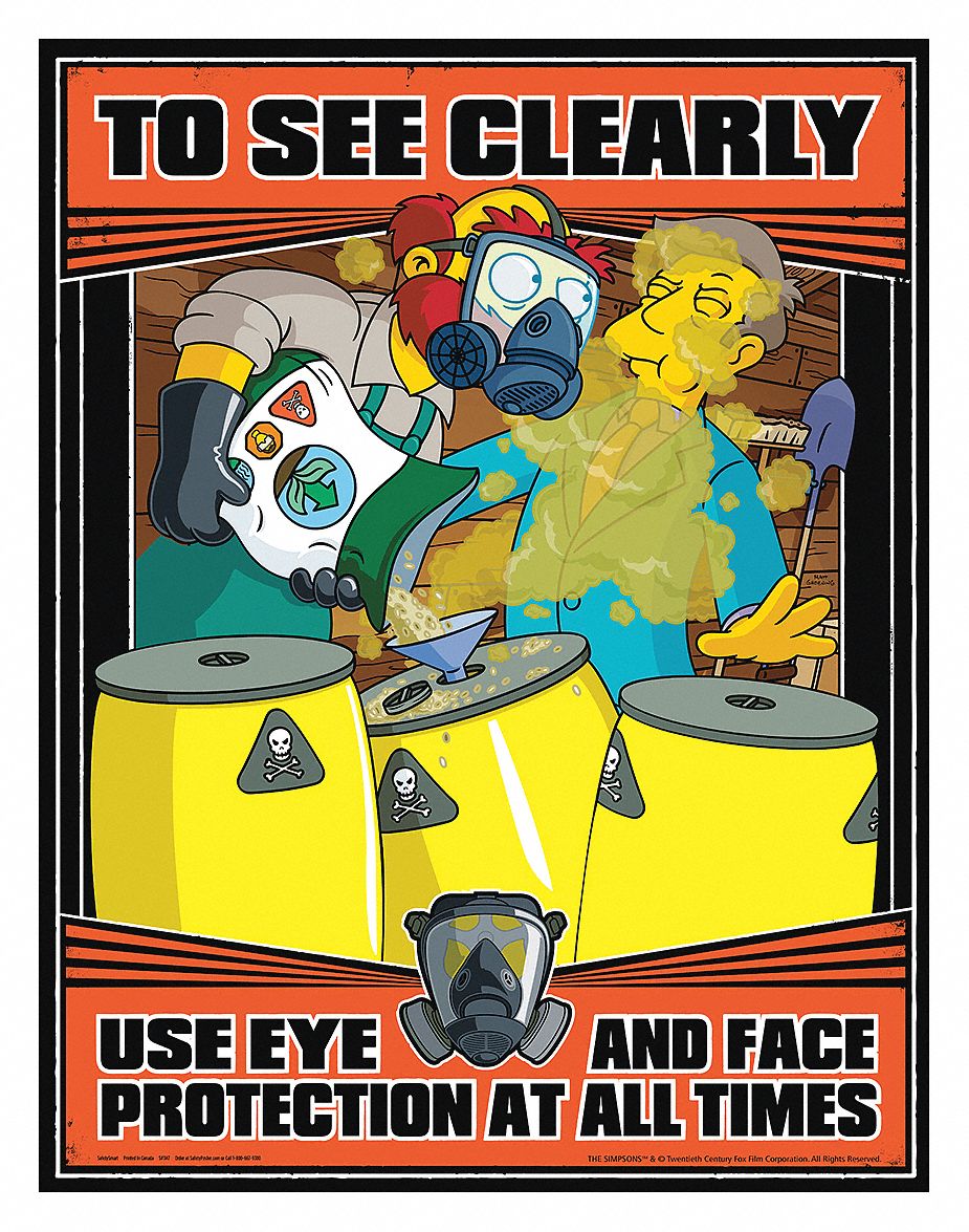 Simpsons Seasonal Safety Poster