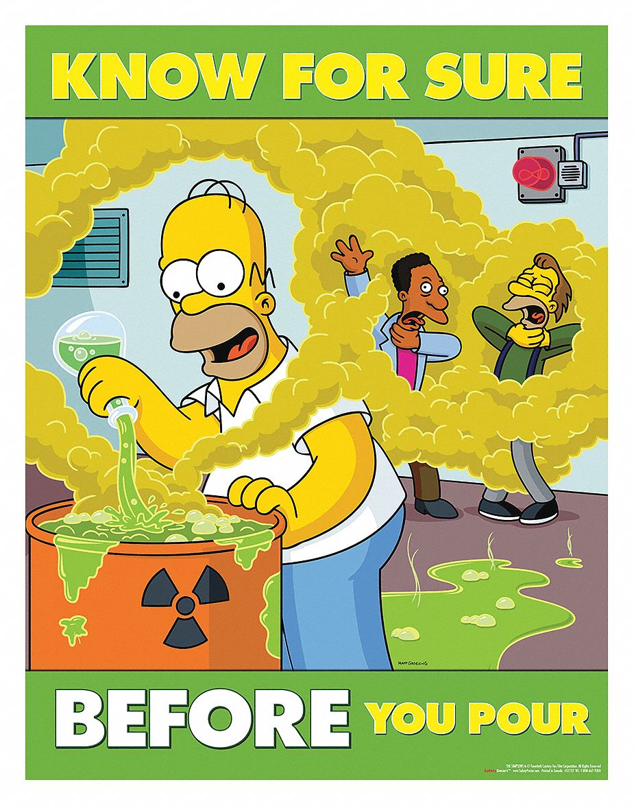 SAFETYPOSTER.COM Simpsons Safety Poster, Safety Banner Legend Know For ...