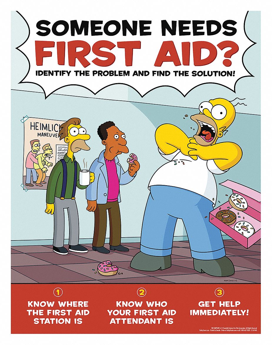 SAFETYPOSTER.COM Simpsons Safety Poster, English, 17