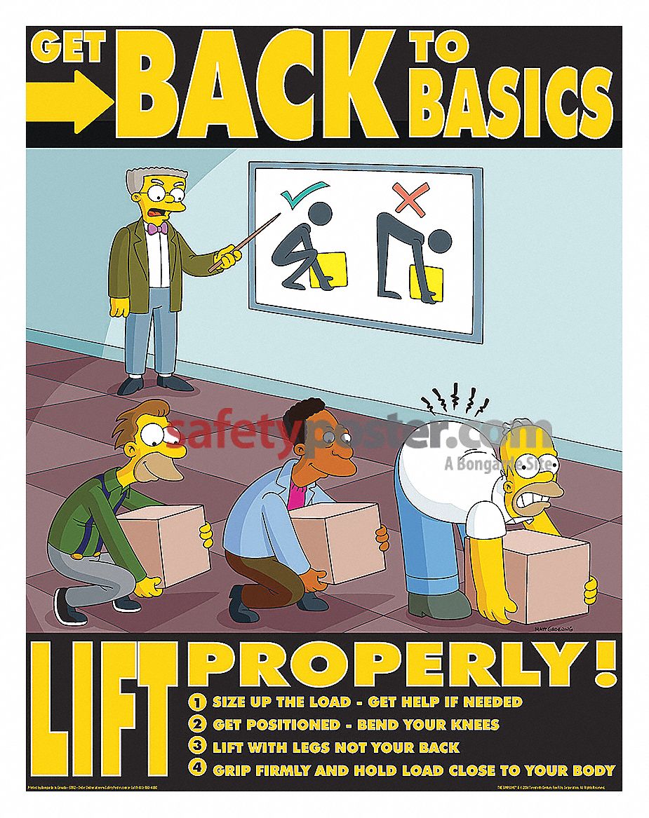 Safetyposter Com Simpsons Safety Poster Safety Banner Legend Use El ...