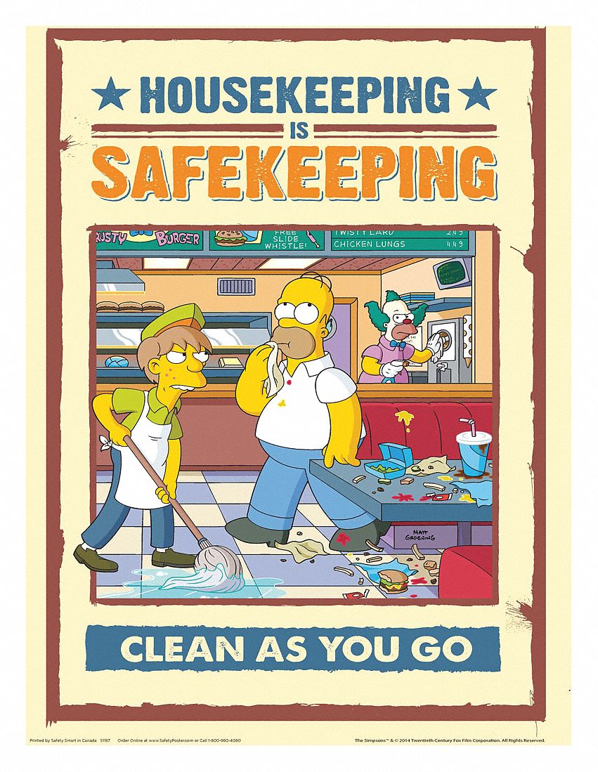 Safetyposter Com Simpsons Safety Poster Safety Banner Legend
