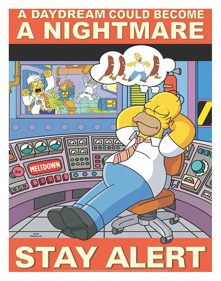 Obey Lockouttagout Simpsons Safety Poster Health And - vrogue.co