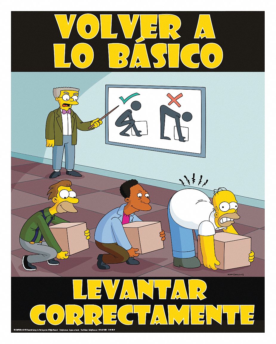 simpsons safety posters