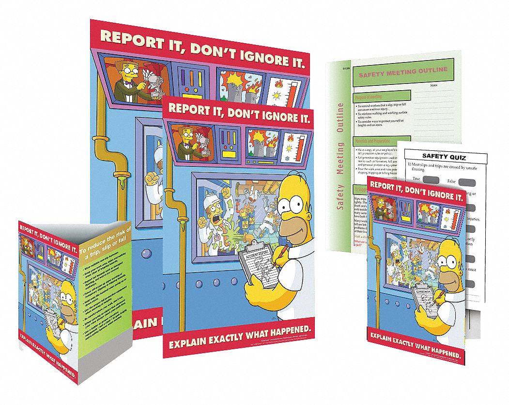 SAFETYPOSTER.COM Simpsons Safe System Kit, English, 1 EA - 35LL70|S1119 ...