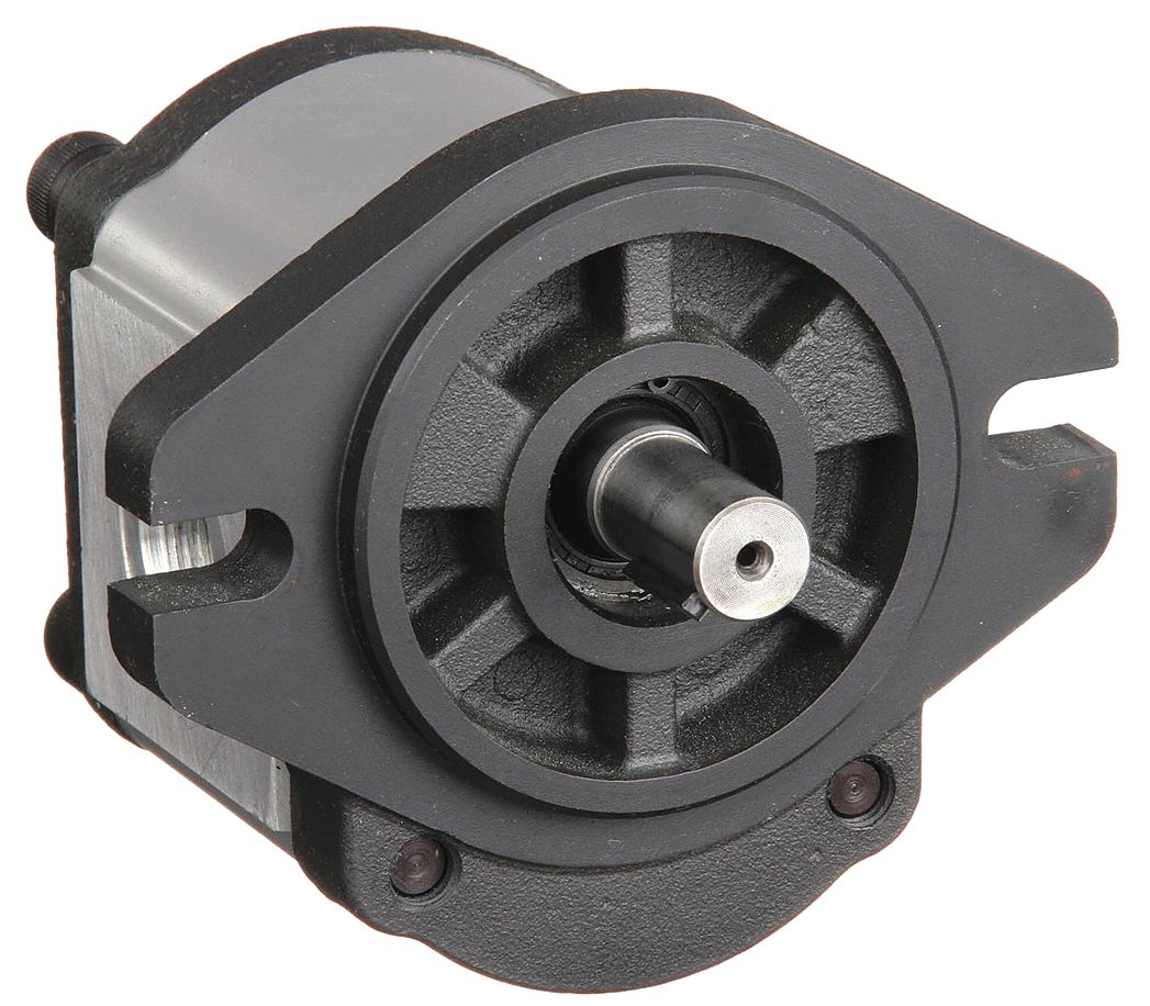 Hydraulic Gear Pump: 0.61 cu in/rev Displacement per Revolution, SAE, 12 in SAE, Keyed, CCW