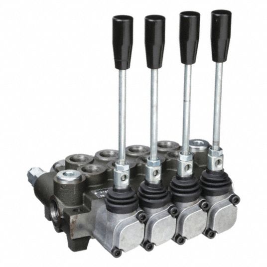 CHIEF, 4 Spools, Spring Center To Neutral, Hydraulic Directional Valve -  35LP26|4P40 - Grainger