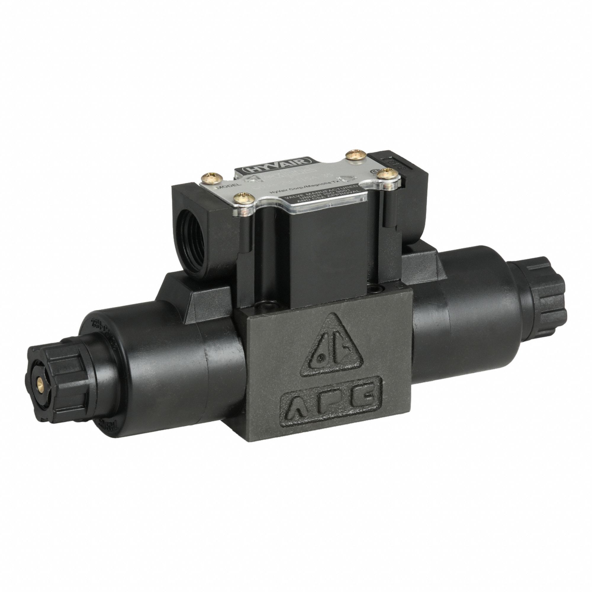 Hydraulic Directional Valve: 20 gpm Max Flow Rate, D03 NFPA Size, Three Positions, 115V AC