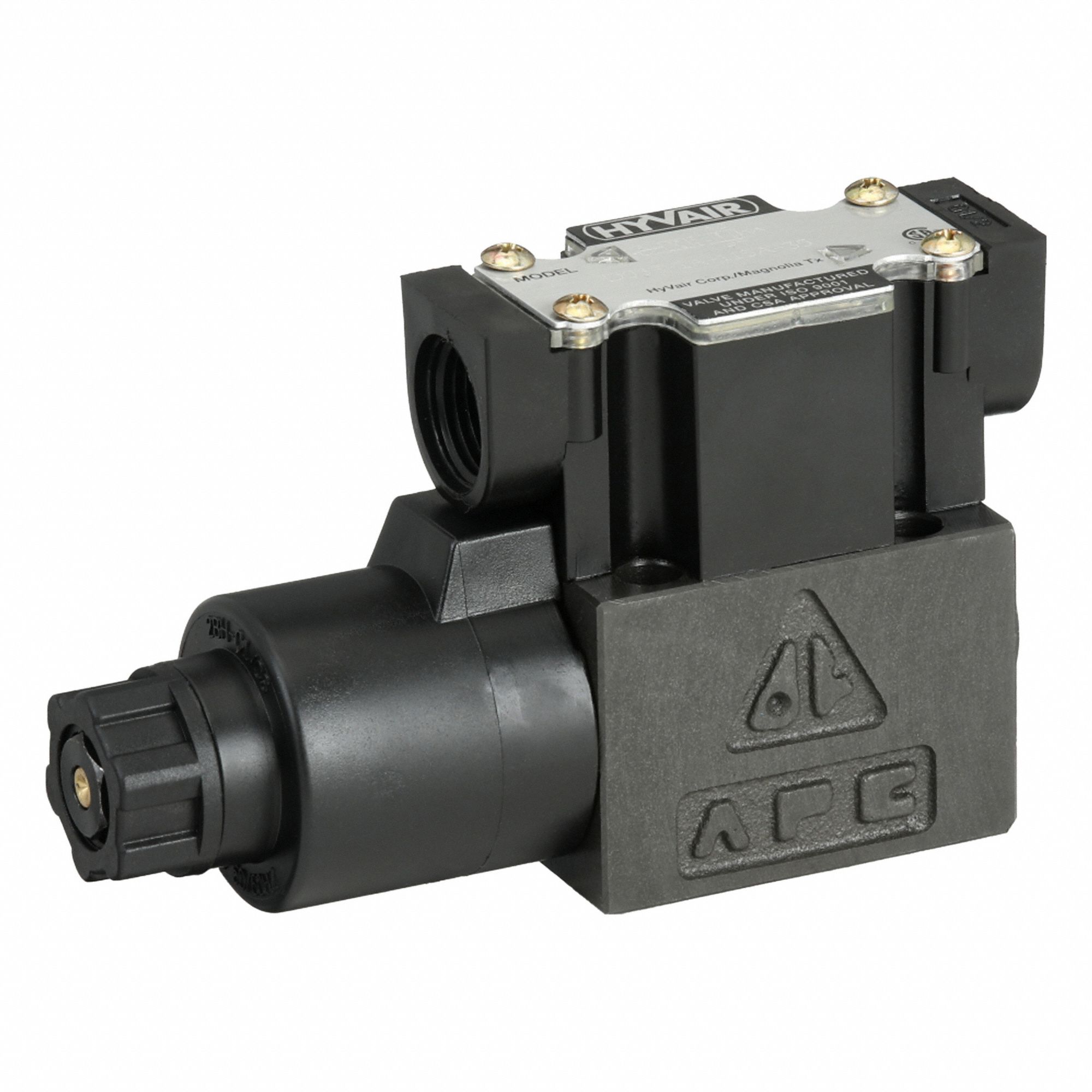 Hydraulic Directional Valve: 20 gpm Max Flow Rate, D03 NFPA Size, Two Positions, Four-Way Ways
