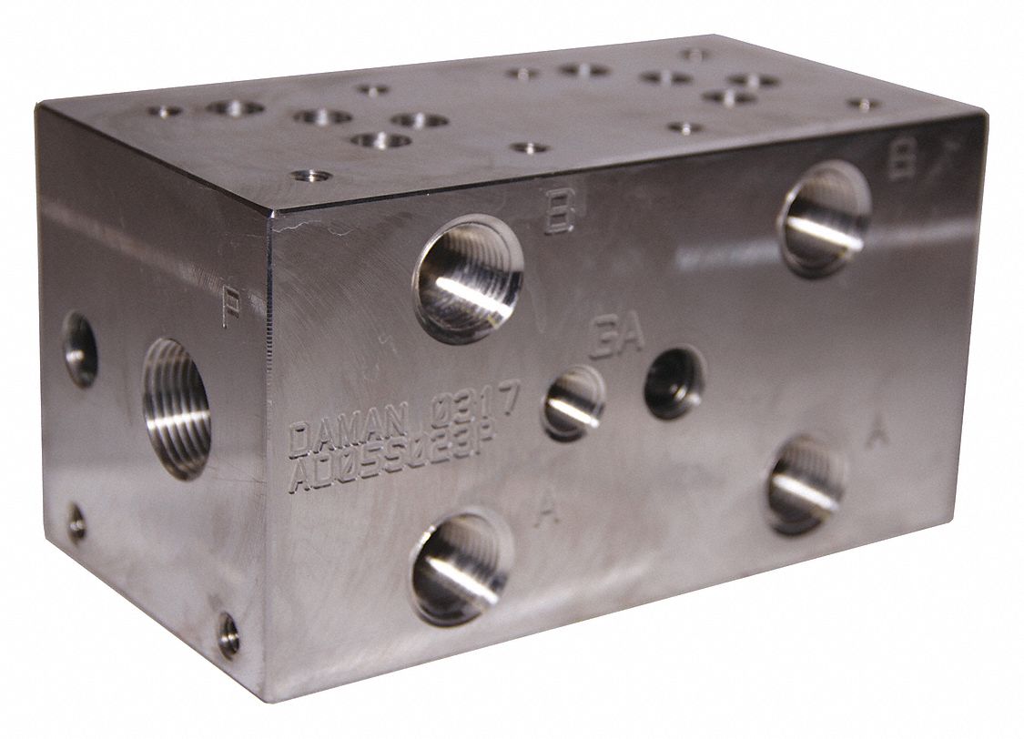 DAMAN Manifold 2 Stations, D05 NFPA Size, 3/4 in NPT Port Size, 3,000