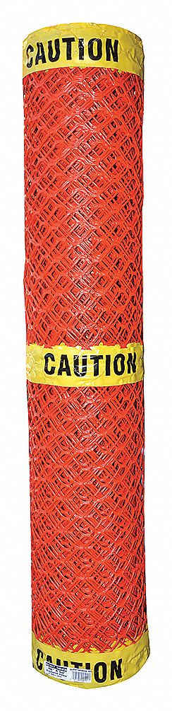 CAUTION FENCE, YELLOW, 50 X 4 FEET, HDPE MATERIAL