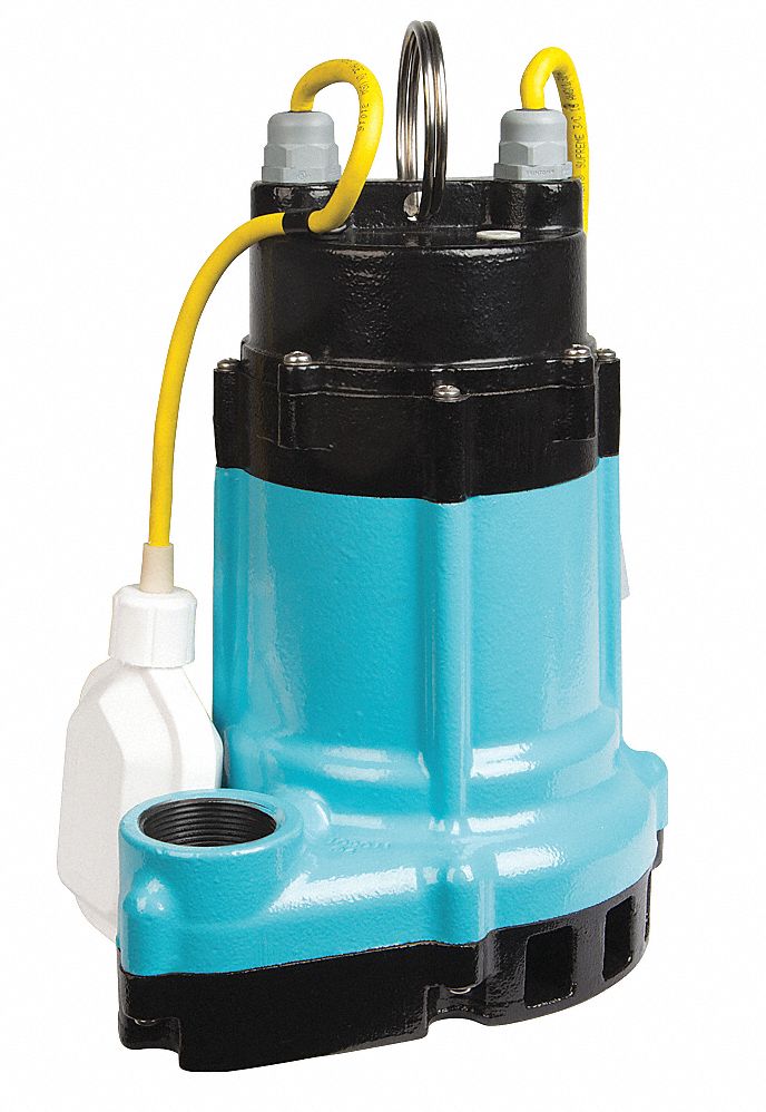 Little Giant 1/2 HP Submersible Sump Pump, Wide Angle Float Switch Type