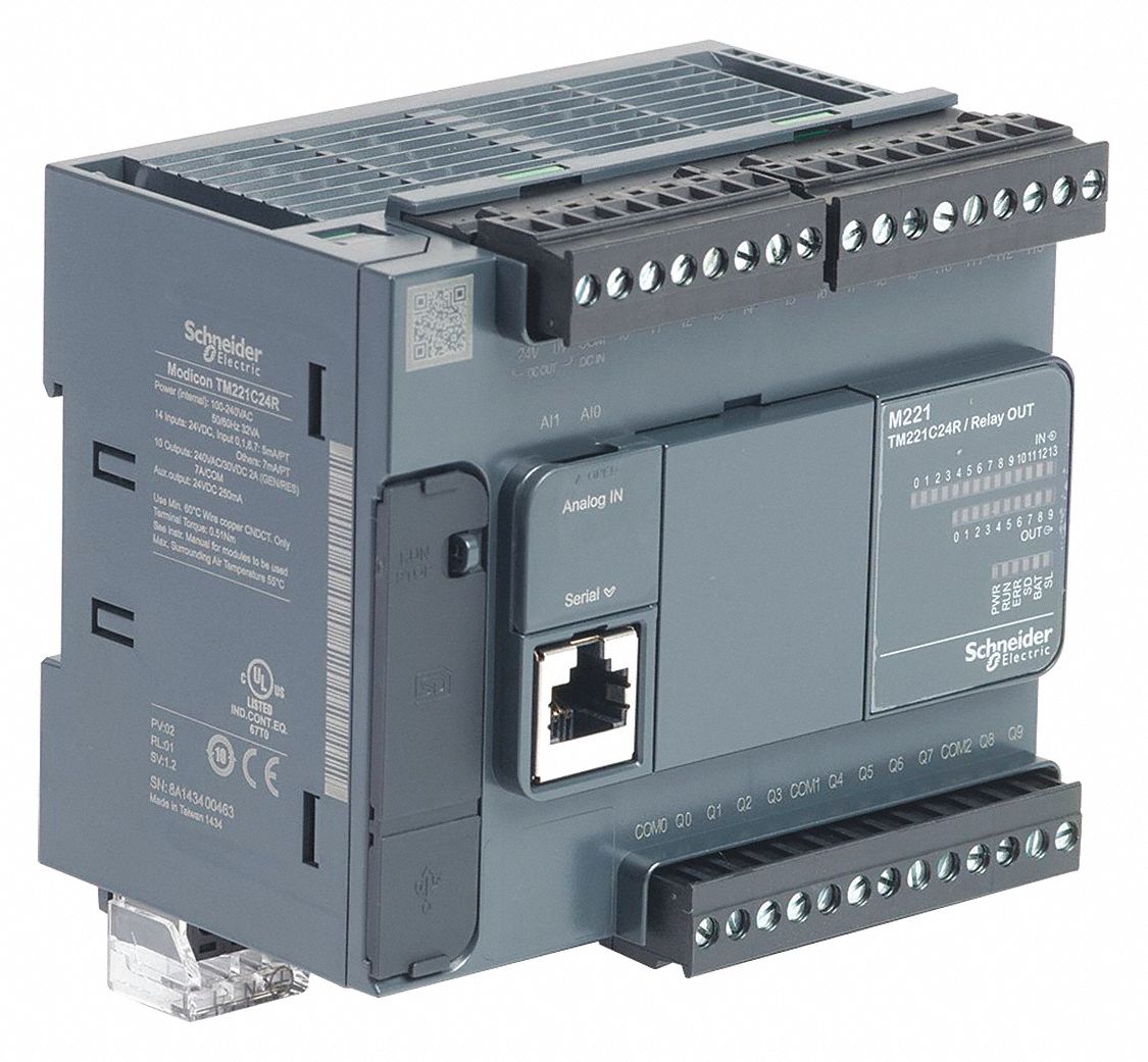 PLC: (14) Discrete, (10) Relay, 100 to 240V AC : 24V DC