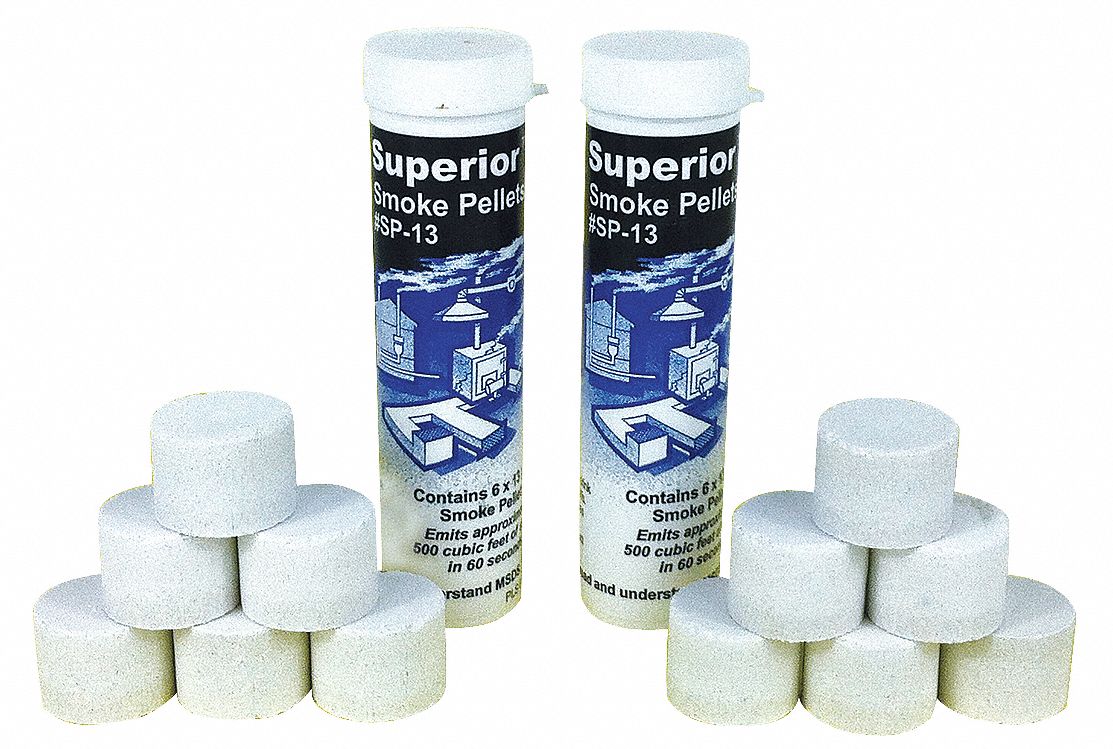 SUPERIOR SMOKE, 60 sec, 500 Volume (Cu.Ft.), Smoke Pellets 35LX69SP13 Grainger