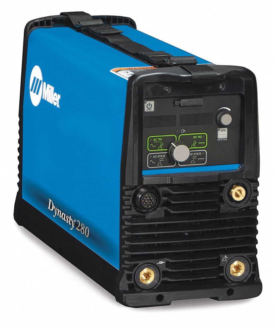 MILLER ELECTRIC TIG Welder Dynasty 280, AC/DC, Power Source w/Cooler