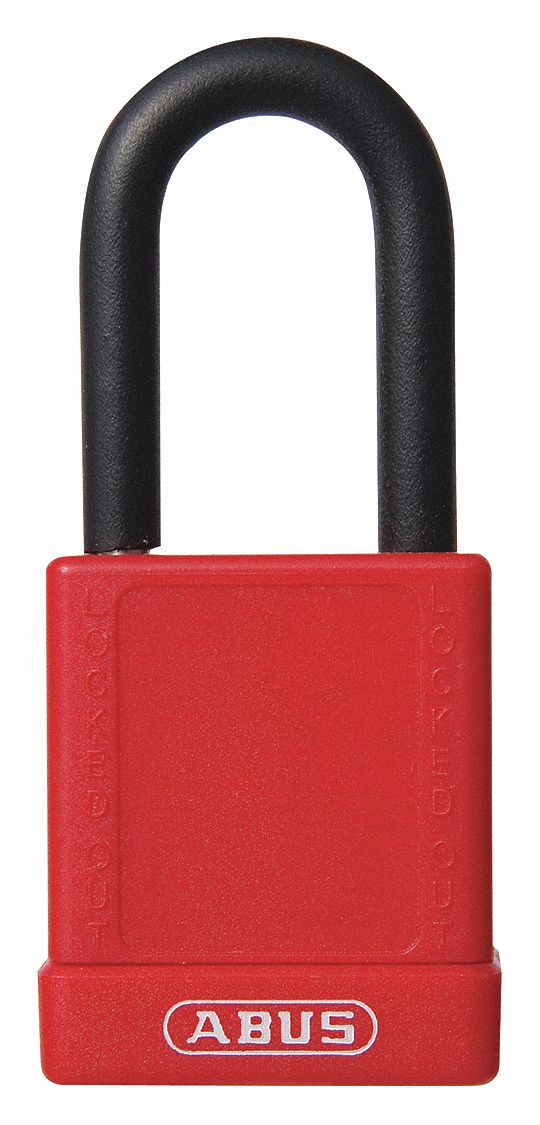 ABUS Candado de Bloqueo Rojo con 1 llaves Diferente - Candados con