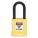 LOCKOUT PADLOCK, KEYED DIFFERENT, PLASTIC-COVERED ALUMINUM, STANDARD BODY, STEEL, YELLOW