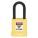 LOCKOUT PADLOCK, KEYED DIFFERENT, PLASTIC-COVERED ALUMINUM, STANDARD BODY, STEEL, YELLOW