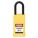 LOCKOUT PADLOCK, KEYED DIFFERENT, PLASTIC-COVERED ALUMINUM, LONG BODY, STEEL, STD, YELLOW