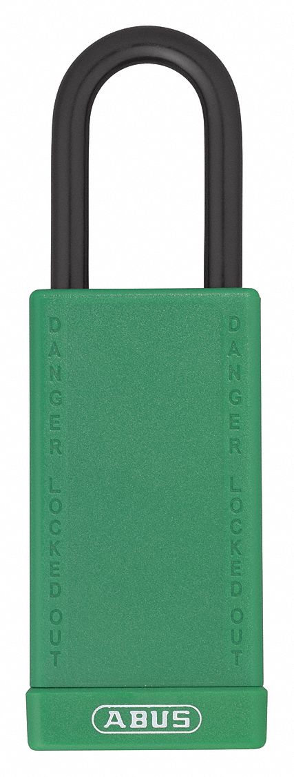 Lockout Padlock KD Green 3 H