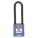 LOCKOUT PADLOCK, KEYED DIFFERENT, PLASTIC-COVERED ALUMINUM, STANDARD BODY, STEEL, BLUE