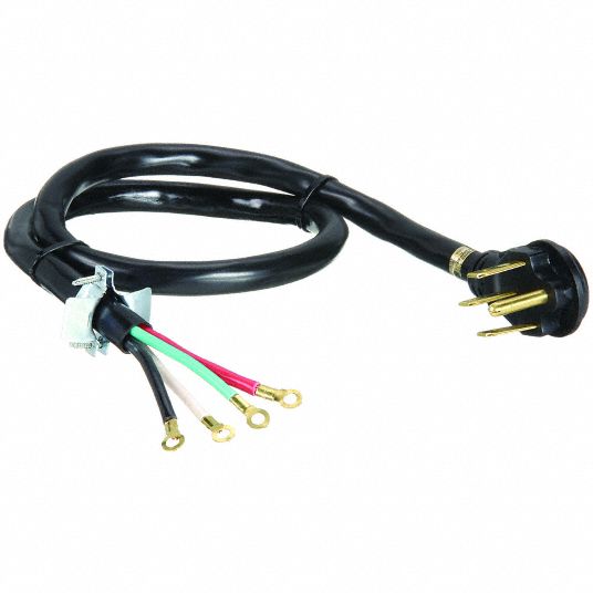 (2) 6 AWG/(2) 8 AWG Wire Size, 6 ft Cord Lg, Power Cord - 35ME23 ...