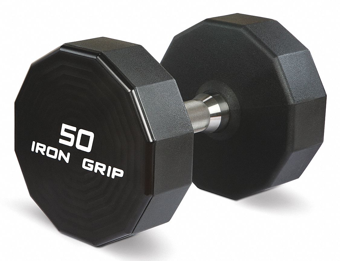 35ME77 - Dumbbell Set Iron Grip 5 to 50 lb.