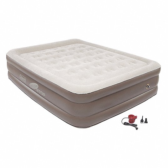 Air Mattress: Supportrest(TM), Queen, 600 lb Wt Capacity, 120V Pump, 78 in Lg, 60 in Wd