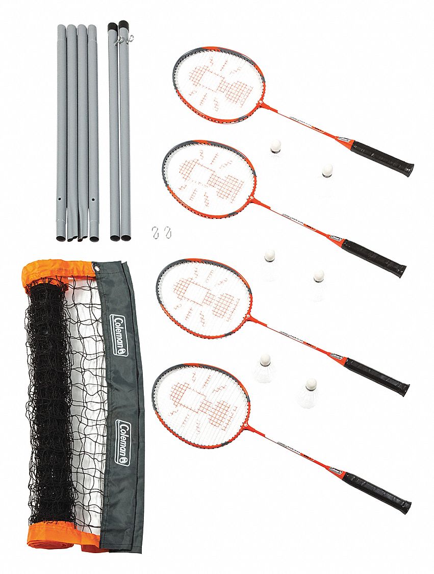 35MF01 - Badminton Set 240inL x 30inH Steel Poles