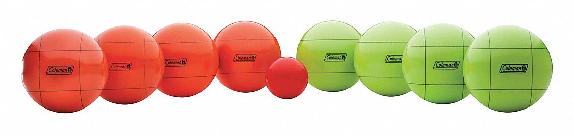 35MF02 - Bocce Ball Set Orange/Green w/ Carry Bag