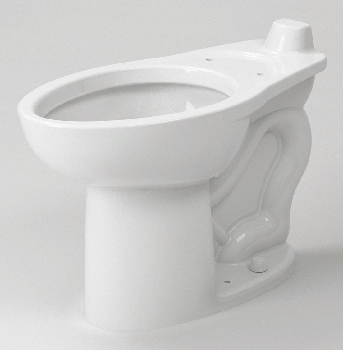 AMERICAN STANDARD Elongated, Floor, Flush Valve, Toilet Bowl, 1.1, 1.28