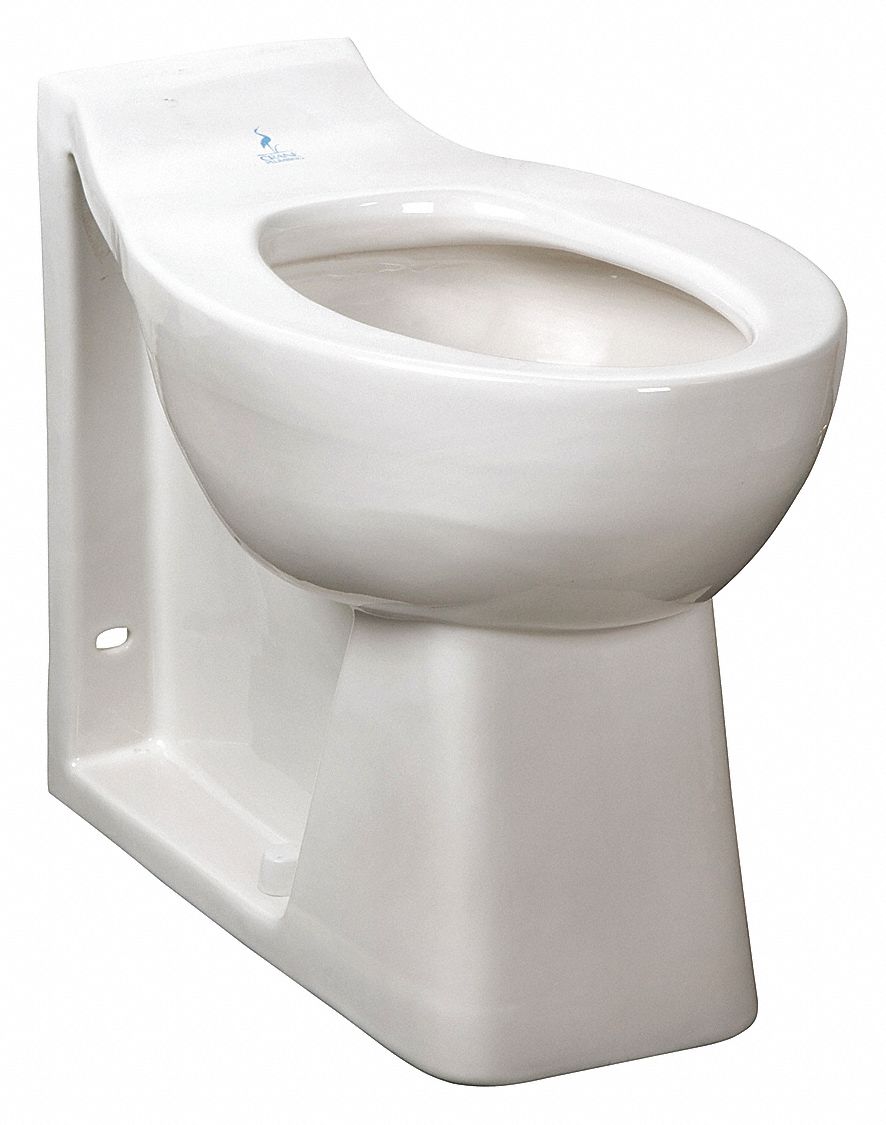 TOILET BOWL: AMERICAN STD HURON, 1.6 GPF, ELONGATED BOWL, ADA, BACK SPUD