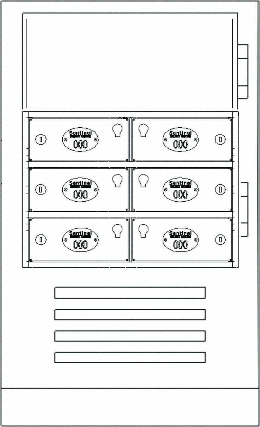 SENTINEL Law Enforcement Evidence Refrigerator, Number of Compartments ...
