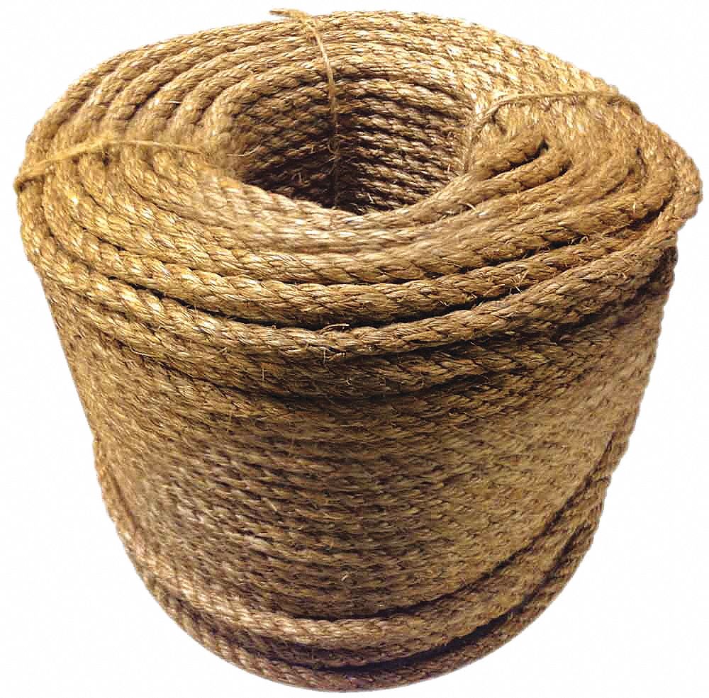 XPOSE SAFETY Manila Rope - 3/8 Inch Rope 600 Ft - 3 Strand Cordage Twisted  Braided Rope - Thick Natural Fiber Rope for, Marine, Decorative Rope for  Crafts, Porch Column, Outdoor Pole