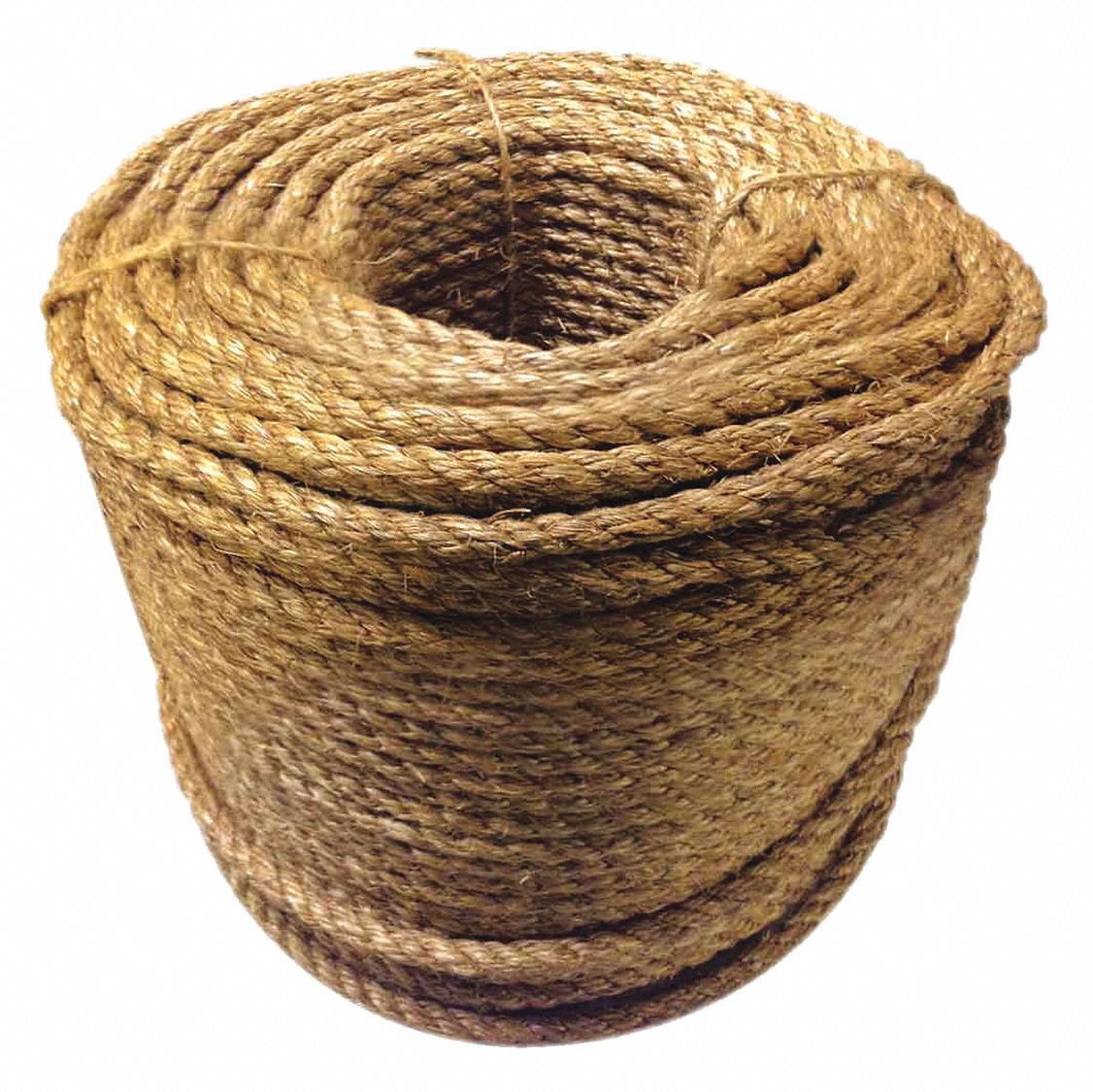 Cuerda de cáñamo torcida de Manila (1 pulgada x 600 pies), cuerda gruesa y  resistente