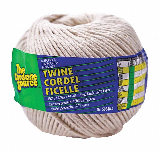 ROPE, TWISTED, 24 LB WORKING LOAD LIMIT, SPOOL, 5/64 IN DIAMETER, 300 FT OVERALL L