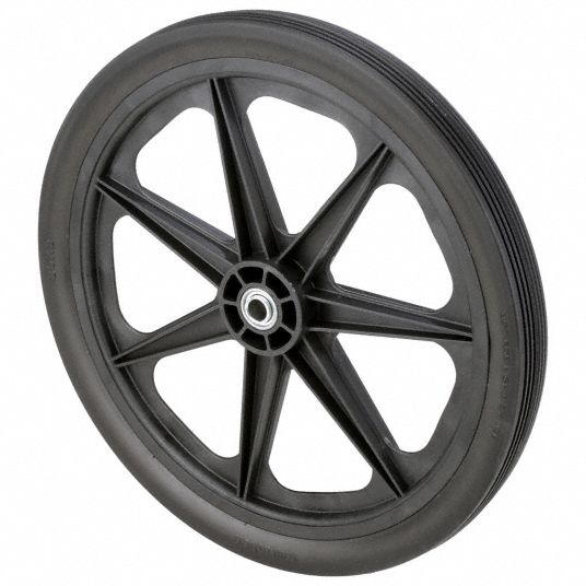 MARASTAR, 19 1/2 in Wheel Dia., 2 1/2 in Wheel Wd, Flat-Free ...