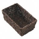 Brown Seagrass Guest Towel Basket, 6 7/64 in x 10 in x 4 21/64 in, 1 EA