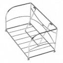Chrome Steel Guest Towel Basket, 5 in x 9 1/4 in x 4 23/32 in, 1 EA