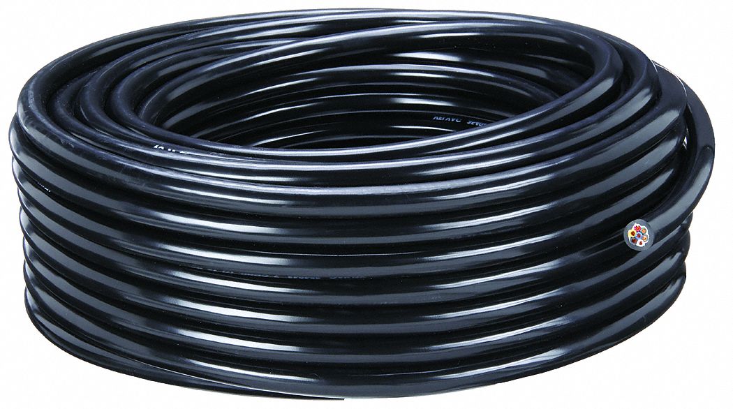 Velvac Trailer Cable,14 AWG,7 Cond,100 ft,Black 050042