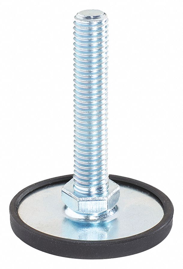 LEVELLING MOUNT, HEX, M20 X 2 1/2 IN THREAD, 11.97 IN X 168 MM X 3.15 IN, ZINC, STEEL, PLASTIC