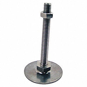 LEVELLING MOUNT, PLAIN BASE, HEX, 3/4"-10 THREAD, 5.91 X 6.62 X 3.15 IN, ST S
